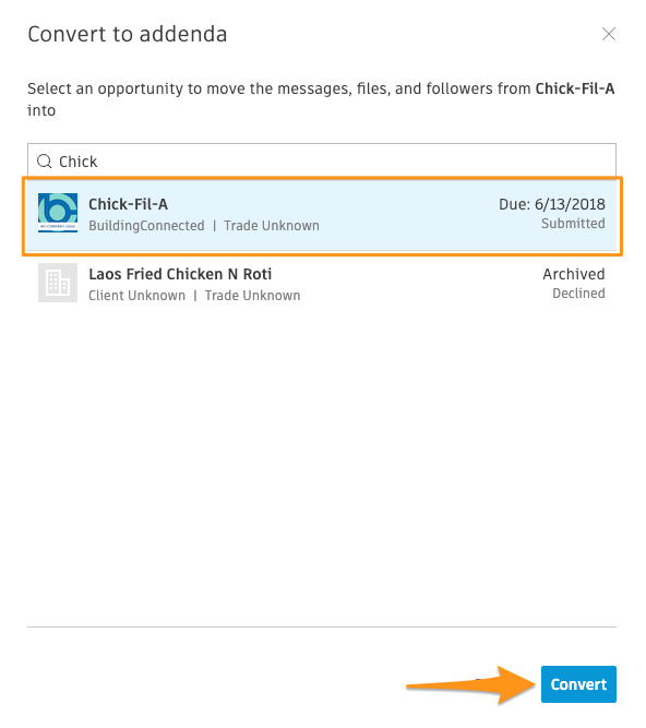 How To Add Or Convert To Addenda Bid Board Pro BuildingConnected us 