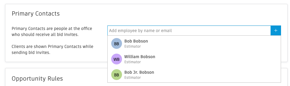 How To Set Primary Contacts For Bid Invites – BuildingConnected (us)