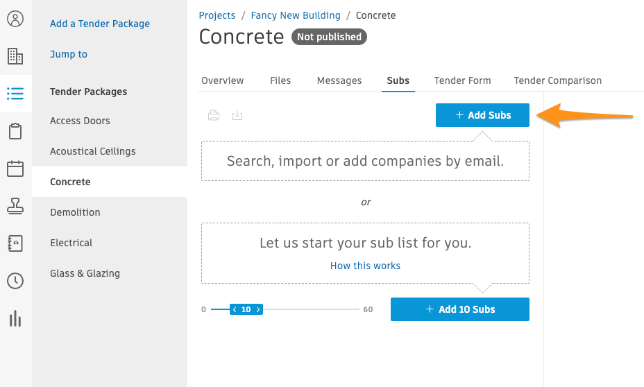 How To Find And Add Subcontractors Using “Search” – BuildingConnected (au)