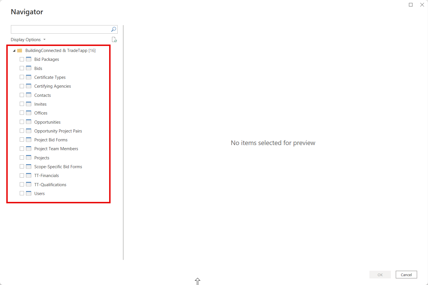 Screenshot showing Navigate to the desired data type.